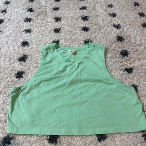 Open Edit Mint Green Sleeveless Crop Top